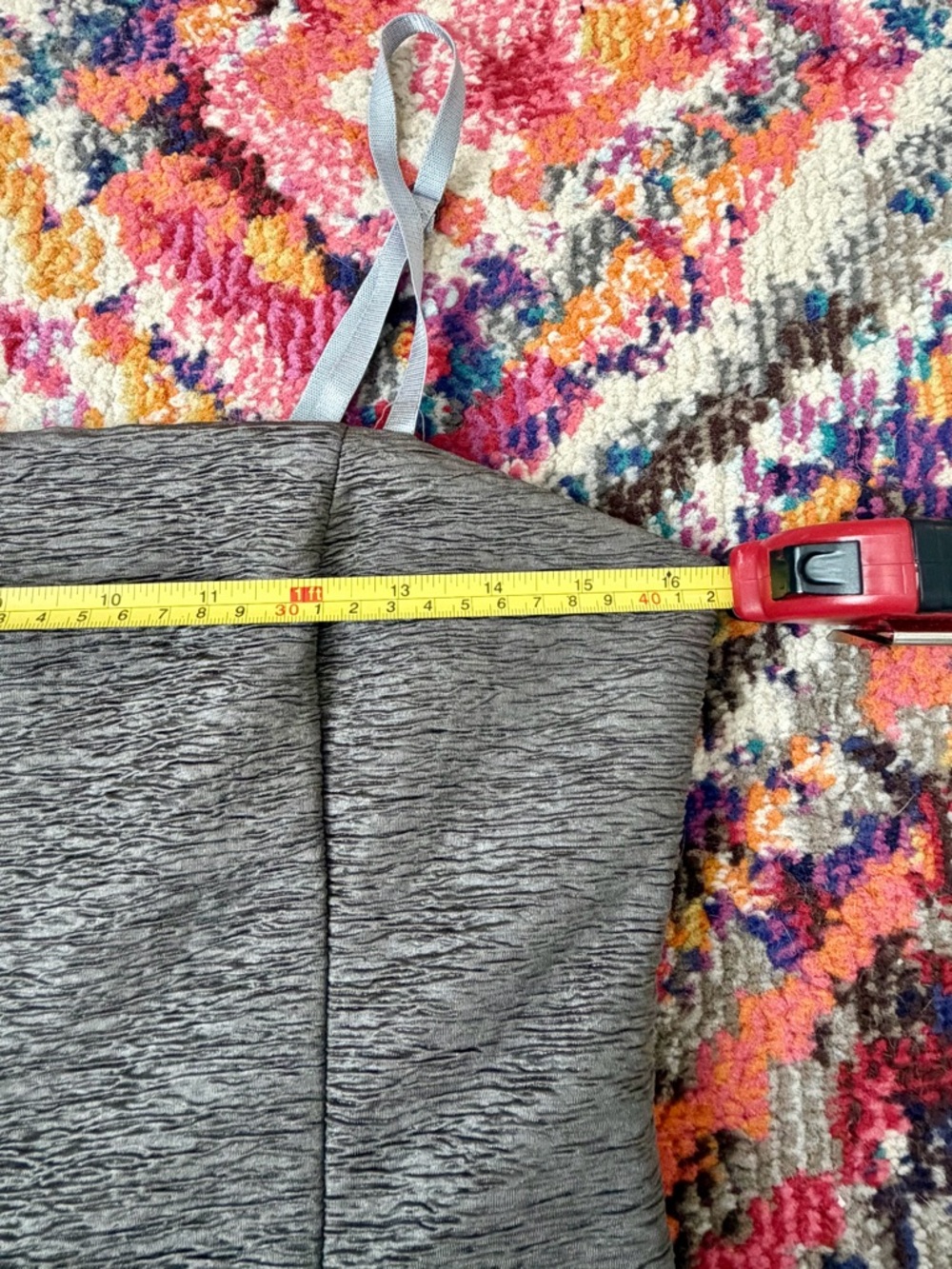 Gray Ruffle Y2K Hem Cami Top - Picture 6 of 7
